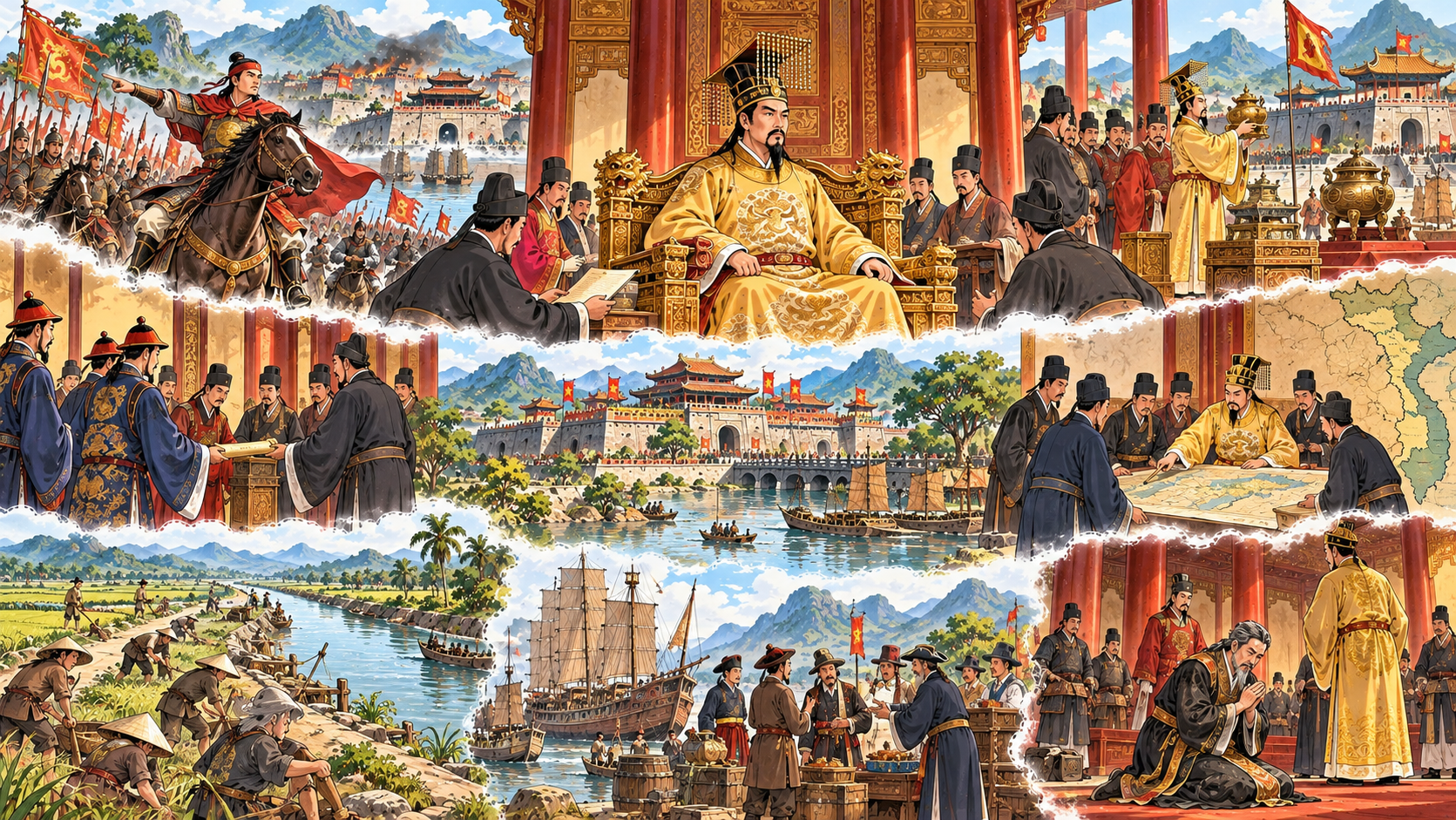 Toàn cảnh Gia Long dựng xây triều Nguyễn và tổ chức đất nước thống nhất